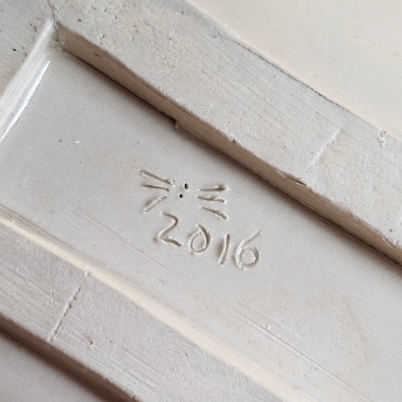 Studio Pottery Drip Glazed Trinket Dish Serving Tray with Handles 11.75x6.75 - Picture 6 of 6